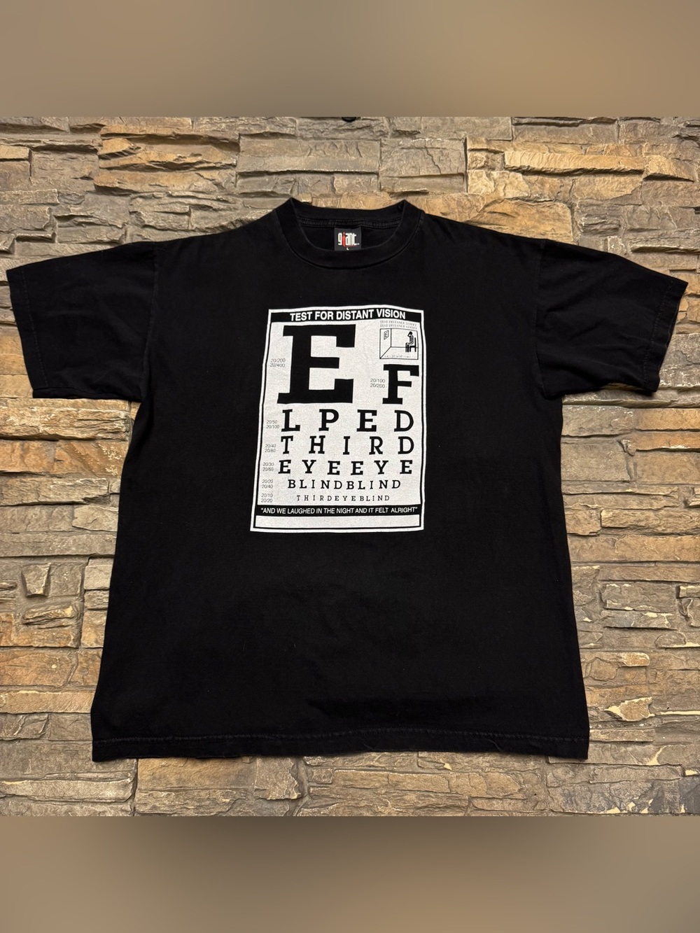 Vintage Third Eye Blind Vision Test Shirt Men’s Large 90s Band Music Rare